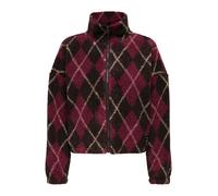 ONLY Cárdigan 'ONLELINE' beige / borgoña / negro XS beige / borgoña / negro