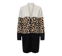 ONLY Cárdigan 'ONLJade' brocado / negro / blanco lana XL brocado / negro / blanco lana