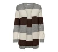 ONLY Cárdigan 'ONLLESLY' marrón oscuro / gris / greige S marrón oscuro / gris / greige