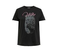 ONLY Carmakoma Camiseta 'CARMiko' gris basalto / rosa / negro XXXL-4XL gris basalto / rosa / negro