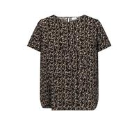 Only CARMAKOMA Camiseta Carvica Life SS Top WVN Noos para Mujer, Black/AOP:Cora Graphic, 48