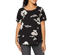Only Carmakoma Camiseta Carvica SS AOP Top Noos para Mujer, Black AOP: Florence Flower, 46