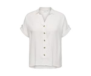 Only Carmakoma Camiseta Caryasmin-Camiseta S/S Wvn Noos, Blanco, 54 Mujer