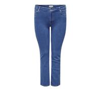 ONLY CARMAKOMA Caralicia Reg Strt Dnm Dot187 Vaqueros Rectos, Medio De Mezclilla Azul, 52W / 32L para Mujer
