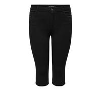 ONLY Carmakoma Caraugusta Life HW Skinny Knickers Black Pantalones Cortos, 44 para Mujer