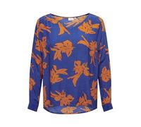 ONLY Carmakoma Cardagny Life LS Top AOP Blusa de Manga Larga, Azul, 50 para Mujer
