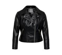 ONLY CARMAKOMA Caremmy Faux Leather Biker Noos Chaqueta, Negro (Black), 48 para Mujer