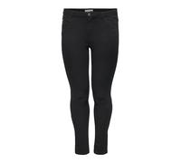 Only Vaquero CARKARLA cintura media talla grande elástico con cremalleras Negro 50