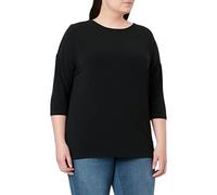 ONLY CARMAKOMA Carlamour 3/4 Top Jrs Noos, Camiseta sin Mangas Mujer, Black, S-42/44