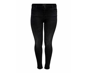 ONLY CARMAKOMA Carlaola Reg SK Azg132907 Noos - Pantalones Vaqueros para Mujer (44 W, 30 L), Color Negro, Black Denim, 44W x 30L