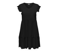 ONLY CARMAKOMA CARMAY Life Cap SL Frill Dress JRS Noos, Negro, 52-54