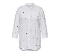 ONLY Carmakoma Carnew Lina Grace LS Emb Camiseta WVN Noos