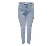 ONLY CARMAKOMA Carpower Mid Push Up SK Dnm Azg944 Vaqueros Ajustados, Mezclilla De Color Azul Claro, 48W x 32L para Mujer