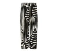 Only Carmakoma Carravenna Plisse AOP Pant JRS Noos, Negro, L / 32L