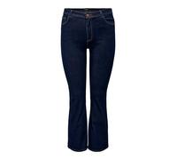 ONLY CARMAKOMA Carsally HW Flared Jeans Dnm Bj370 Noos, Dark Azul Denim, 42W x 32L para Mujer