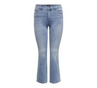 ONLY CARMAKOMA CARSALLY HW SK Flared DNM BJ759, Denim Light Medium Blue Denim, 44 W/34 L para Mujer