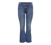 ONLY Carmakoma Carsally Reg Flared Dnm Bj114-3 Noos Pantalón, Medio De Mezclilla Azul, 48W / 32L Mujeres