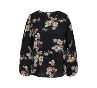 Only CARMAKOMA Carvica Life L/S V-Neck Top Wvn Noos, Negro, 44 Mujeres