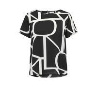 ONLY Carmakoma Carvica Life SS Top Wvn Noos Camiseta, Black/AOP: marítimo Gran Logotipo, 54 Grande Mujeres