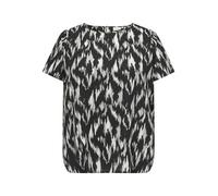 ONLY Carmakoma CARVICA Life SS Top WVN Noos, Negro/AOP: 581 Black Scarlett, 48