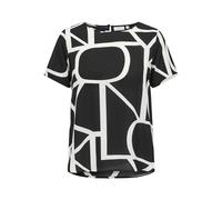 ONLY Carmakoma Carvica Life SS Top Wvn Noos Camiseta, Black/AOP: marítimo Gran Logotipo, 50 Grande Mujeres