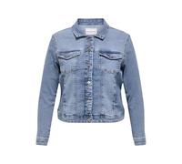 ONLY CARMAKOMA Carwespa LS Chaqueta Dnm Noos Jean, Mezclilla De Color Azul Claro, 48 para Mujer