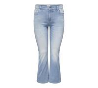 Only Carmakoma Carwilly Life HW Flared DNM Tai467 Noos, Mezclilla De Color Azul Claro, 48W / 30L