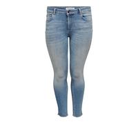 ONLY Carmakoma Carwilly Reg ANK SK Jeans Rea1467 Noos, Light Blue Denim, 46/32 para Mujer
