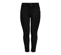 ONLY CARMAKOMA Carwilly Reg SK AK Raw Rea2343 Noos, Jeans Mujer, Black, 54/32