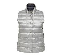 ONLY Carmakoma Chaleco de tejido con cuello alto y botones de clip., gris, M/plus