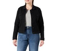 ONLY CARMAKOMA Chaqueta vaquera Carwespa LS para mujer, color negro, DNM, talla 42