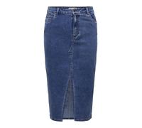 ONLY Carmakoma Carsiri Front Slit Skirt Dnm Gua Noos Falda, Medio De Mezclilla Azul, 54 Mujeres