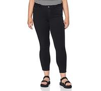 ONLY Carmakoma Jeans Mid Waist Plus Size - Dehnbare Denimhose mit Reißverschluss-Details CARKARLA, Color:Negro, Talla:50
