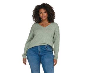 Only Carmakoma Jersey Carmargareta LS KNT Noos para Mujer, Basil/Detail:Melange, 44-46 Grande