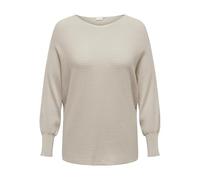ONLY CARMAKOMA Carnew Adaline L/S Jersey Knt Punto, Piedra Pumice, 48/50 para Mujer