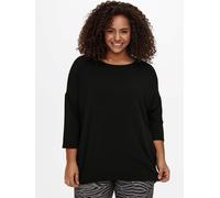 ONLY CARMAKOMA Mujer Camiseta Manga 3/4 Talla Grande Top Sobredimensionado Manga