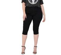 ONLY Carmakoma Mujer Caraugusta Life HW Skinny Knickers Black Pantalones Cortos Not Applicable, Black, 52