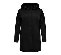 ONLY Carmakoma Carsedona Light Coat Otw Abrigo, Negro (Black Black), Small (Talla del Fabricante: S-42/44) para Mujer