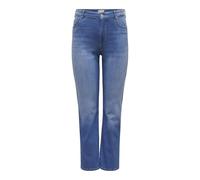 ONLY Carmakoma Mujer Carwilly HW Straight DNM Rea12187 Noos, Medio De Mezclilla Azul, 44W / 32L