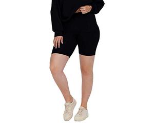 ONLY Carmakoma Pantalones Cortos Cartime JRS Noos para Mujer, Negro, 44-46 Grande