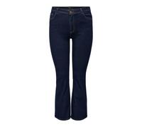 ONLY CARMAKOMA Pantalones Vaqueros Carsally HW Flared DNM BJ370 Noos para Mujer, Azul Oscuro, Talla 54/32, Dark Azul Denim, 54W x 32L