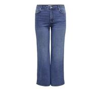 Only Carmakoma Pantalones Vaqueros Carsnow HW Wide DNM PIM MBD Noos para Mujer, Medio De Mezclilla Azul, 48W / 34L