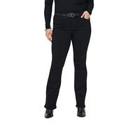 ONLY CARMAKOMA Pantalones Vaqueros para Mujer Carsally HW Flared BJ165 Noos, Negro, 54/32, Negro, 54W x 32L
