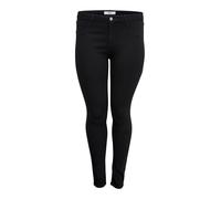 ONLY Carmakoma Push Up Reg Skinny Jeans Noos Vaqueros, Negro (Black Black), 42 para Mujer