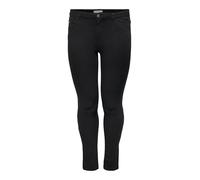 ONLY Carmakoma Reg Sk Ankle Zip Jeans Black N, Vaqueros skinny para Mujer, Negro (Black Black), 46