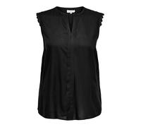 ONLY Carmakoma SL Top, Camiseta para Mujer, Negro, 48
