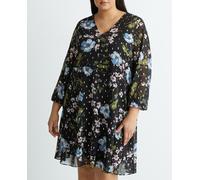 Only Carmakoma Vestido corto de manga larga. Negro 50