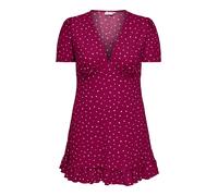 ONLY Carmakoma Vestido de verano 'CARBill' burdeos / blanco 50-52 burdeos / blanco