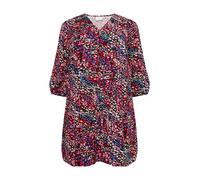 ONLY Carmakoma Vestido 'DEFINA' beige / rosa / rojo / negro 46 beige / rosa / rojo / negro