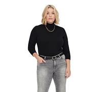 ONLY Carvenice Life LS Roll Pullover Noos Jersey de Punto, Negro, 78 Grande para Mujer